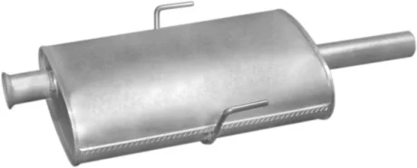Глушник алюм. сталь, середн. частина Renault Espace III 1.9 dTi 2.2 dT Polmostrow POLMOSTROW 21.563