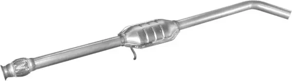 Глушник, алюм. сталь, середн. част. Renault Megane I 1.4i; 1.6i kat 95- Polmostrow POLMOSTROW 21.67 (фото 1)