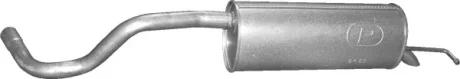 Глушник задн. SKODA ROOMSTER 1.4 (2006-15) (вир-во Polmostrow) POLMOSTROW 24.63