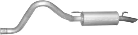 Глушитель алюм. сталь, задн. часть Toyota Land Cruiser 4.2 Turbo Diesel 06- Polmostrow POLMOSTROW 26.297