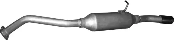 Глушник задн. Toyota Corolla 1.4, 1.6 (2007-14)(вир-во) POLMOSTROW 26.38 (фото 1)
