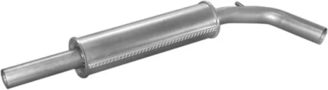 Глушник алюм. сталь, середн. частина VW Polo 1.9D HB 94-99 Polmostrow POLMOSTROW 30.162