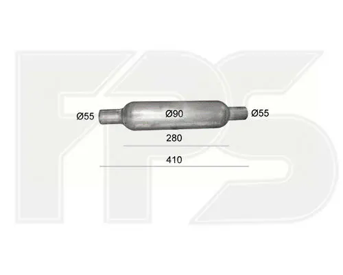 Глушник POLMOSTROW FP 0001 G62 (фото 1)