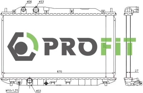 Радіатор охолоджування PROFIT 1740-0210