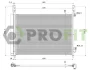 Конденсер кондиціонера PROFIT 1770-0576 (фото 1)