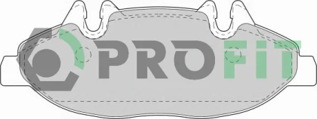 Колодки гальмівні дискові PROFIT 5000-1493
