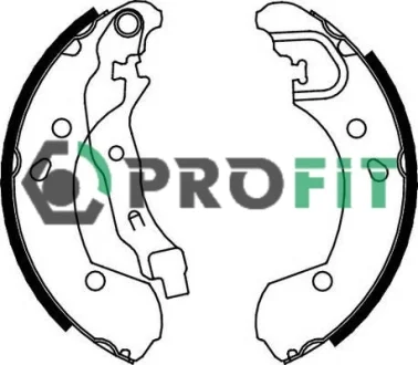 Колодки гальмівні барабанні PROFIT 5001-0649