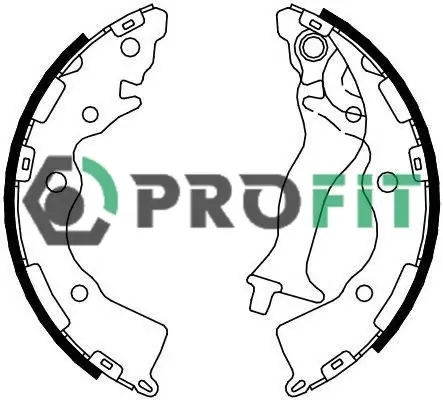 Колодки гальмівні барабанні PROFIT 5001-4086 (фото 1)