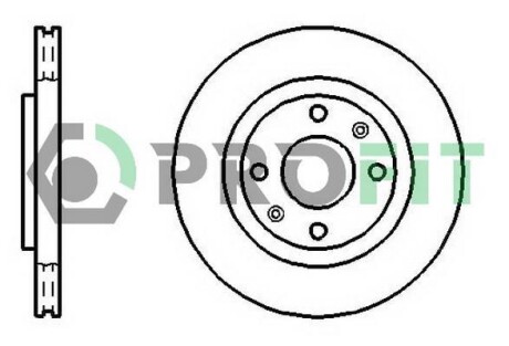 Диск гальмівний PROFIT 5010-1140