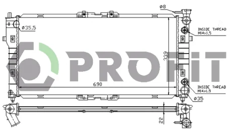 Радіатор охолоджування PROFIT PR 3030A3