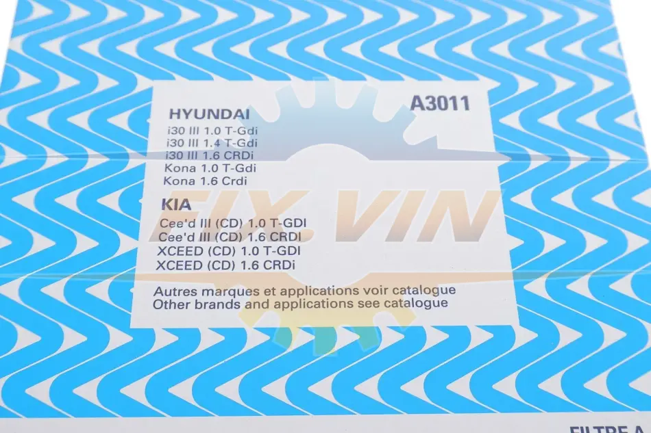 Фільтр повітряний Hyundai I30 1.4MPI/1.6 CRDi 16- PURFLUX A3011 (фото 1)