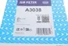 Фільтр повітряний Fiat 500X 1.0/GSE 18-/Tipo 1.0 20-/Jeep Renegade 1.0T-GDi 18- PURFLUX A3038 (фото 3)