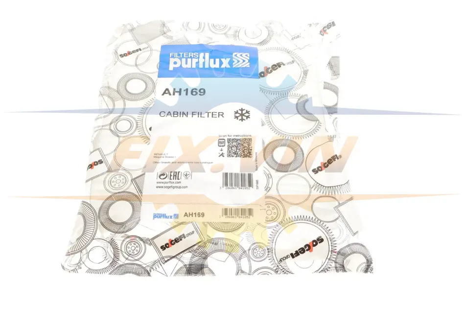Фільтр салону Renault Scenic I 1.4-2.0 16V 97-03 PURFLUX AH169 (фото 1)
