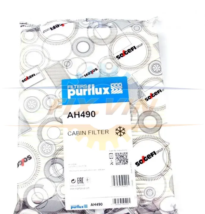 Фільтр салону Santa FE 2.0-2.4 09-12/ix 55 3.0-3.8 11- PURFLUX AH490 (фото 1)