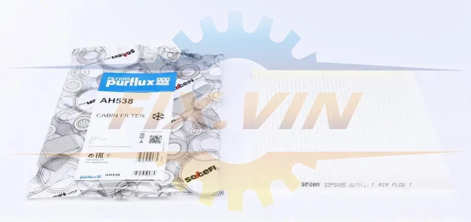 Фільтр салону Hyundai Accent/Solaris 1.4/1.6 10-/Kia Rio III 11- PURFLUX AH538 (фото 1)