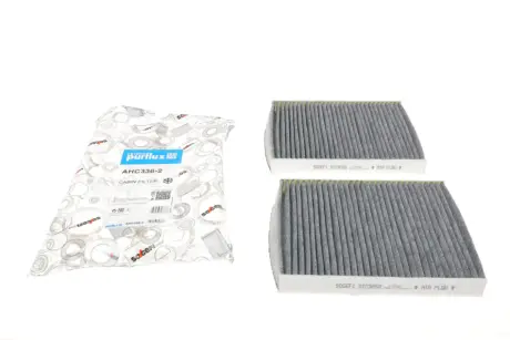 Фільтр салону BMW 5 (F10)/7 (F01) 2.0-6.0 08- (вугільний) (к-кт 2 шт) PURFLUX AHC336-2