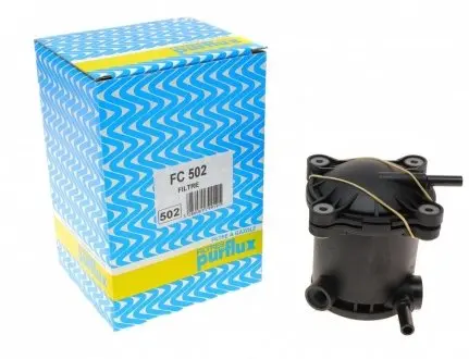 Корпус фільтра паливного Citroen Berlingo/Fiat Scudo 1.9TD (C422) (з кришкою) PURFLUX FC502