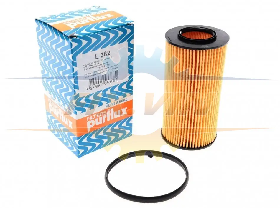 Фільтр масляний Volvo S40/V50/S60/V70/S80/XC90 2.4/2.5D 01- PURFLUX L362 (фото 1)