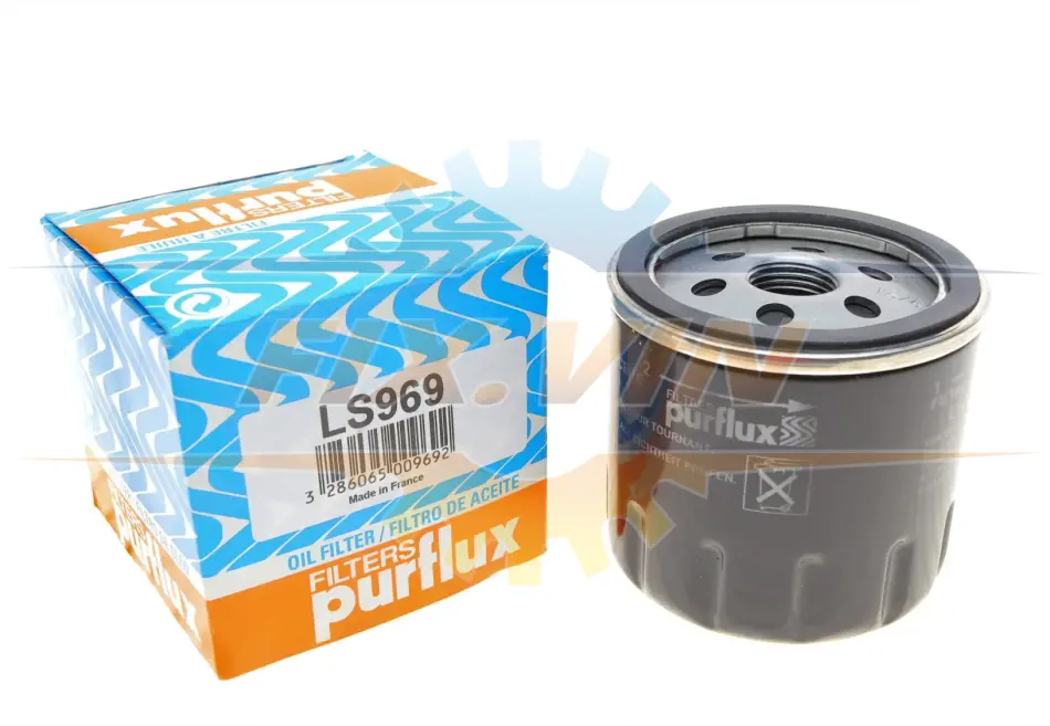 Фільтр масляний Caddy II 1.4/1.6i / Golf IV/V/Seat PURFLUX LS969 (фото 1)
