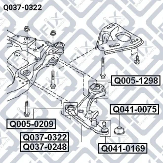 Важіль передній лівий Q-fix Q0370322