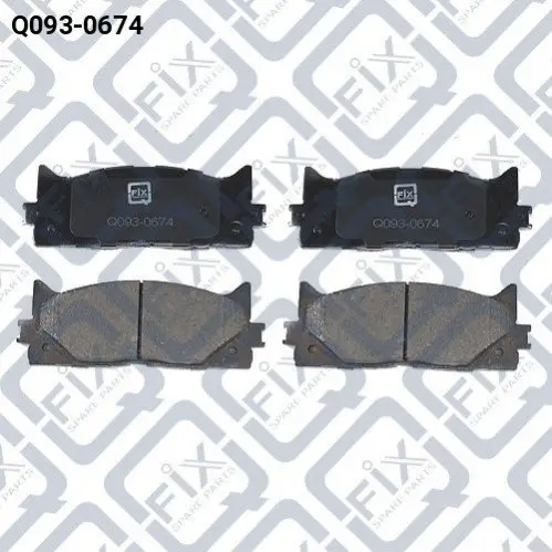 Колодки гальмівні передні дискові Q-fix Q0930674 (фото 1)