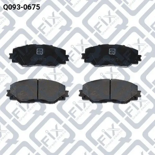 Колодки гальмівні передні дискові Q-fix Q0930675 (фото 1)
