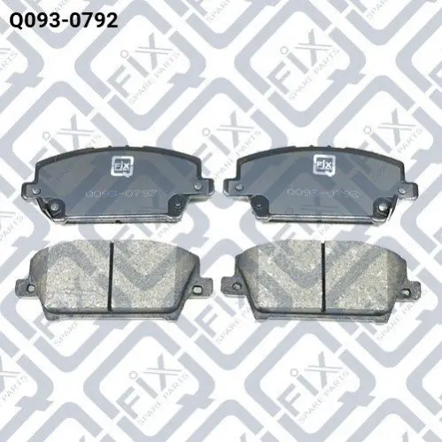 Колодки гальмівні передні дискові Q-fix Q0930792 (фото 1)