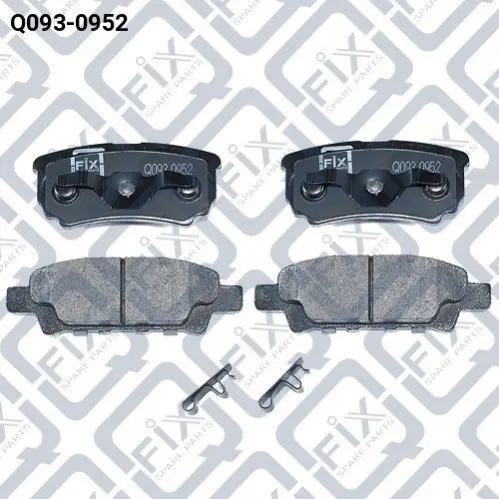 Колодки гальмівні задні дискові Q-fix Q0930952 (фото 1)