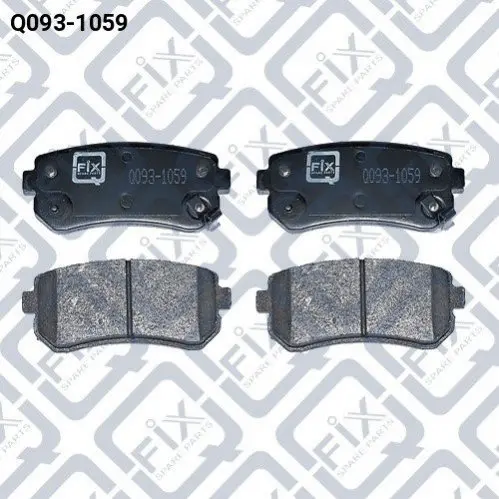 Колодки гальмівні задні дискові Q-fix Q0931059 (фото 1)