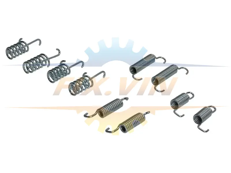 Комплект пружинок колодок стояночного гальма QUICK BRAKE 105-0004 (фото 1)