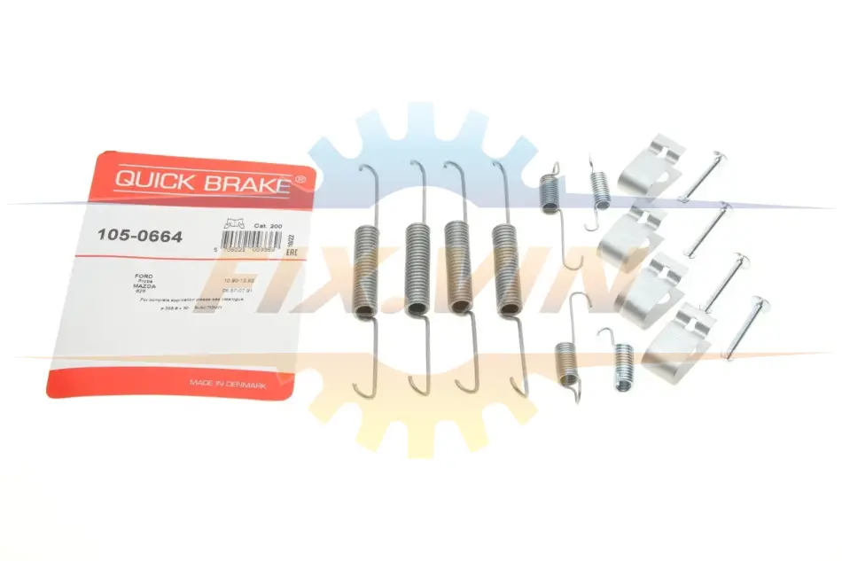 Комплект для монтажу гальмівних колодок QUICK BRAKE 105-0664 (фото 1)