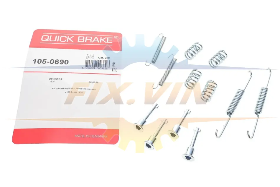 Комплект для монтажу гальмівних колодок QUICK BRAKE 105-0690 (фото 1)