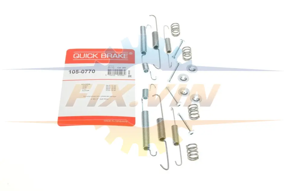 Комплект пружинок колодок ручника Hyundai Elantra/Accent I 90-00 QUICK BRAKE 105-0770 (фото 1)