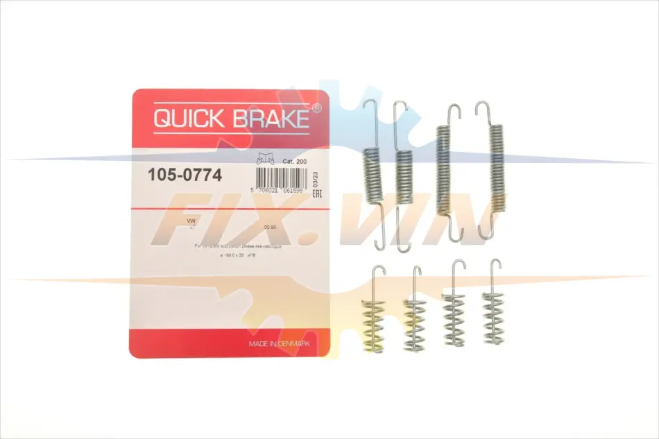 Комплект пружинок колодок стояночного гальма QUICK BRAKE 105-0774 (фото 1)