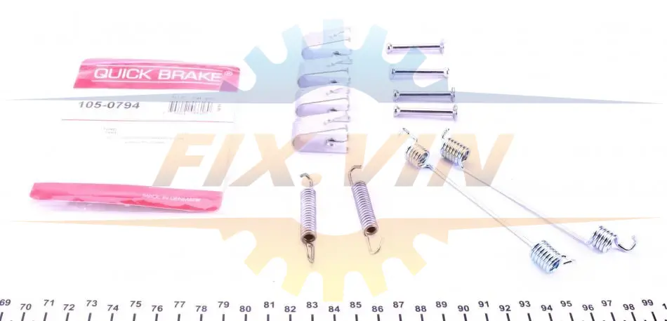 Комплект пружинок колодок стояночного гальма QUICK BRAKE 105-0794 (фото 1)