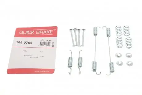 Комплект пружинок колодок стояночного гальма QUICK BRAKE 105-0796