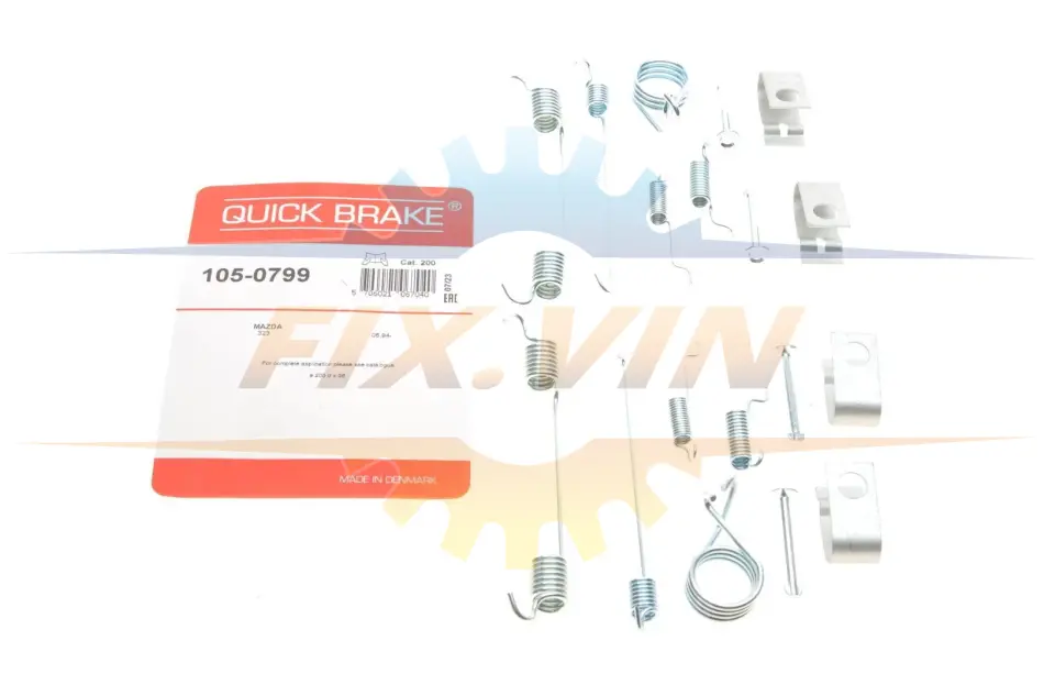 Комплект для монтажу гальмівних колодок QUICK BRAKE 105-0799 (фото 1)