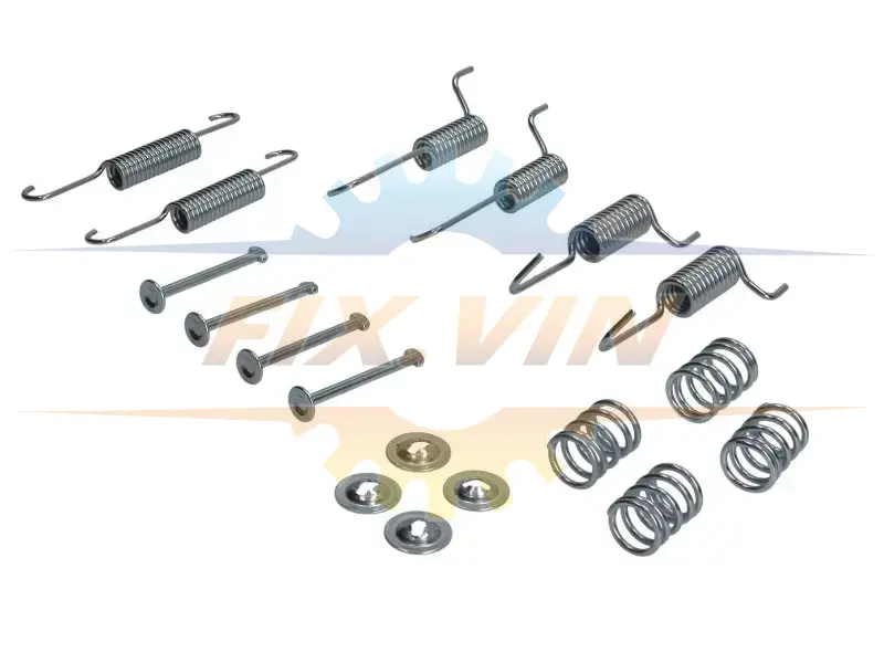 Комплект пружинок колодок ручника Hyundai Santa Fe I/Tucson/Kia Sportage 00- (Mando) QUICK BRAKE 105-0823 (фото 1)