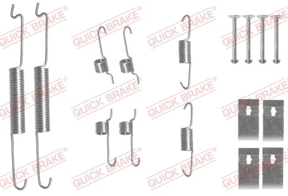 Комплект для монтажу гальмівних колодок QUICK BRAKE 1050863 (фото 1)