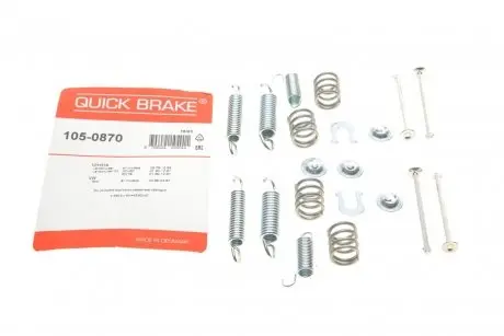 Монтажний набір гальмівної колодки (AKEBONO) NISSAN PATROL GR IV TOYOTA LAND CRUISER, LAND CRUISER 80 2.8D-4.2D 03.69-02.98 QUICK BRAKE 105-0870
