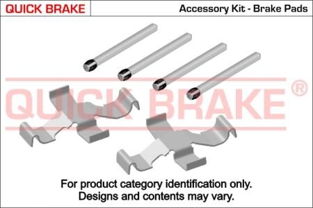 Монтажний компл.,гальм.колодки QUICK BRAKE 1091039