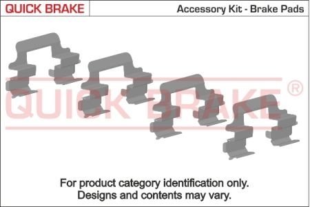 Р/к дискових гальм. колодок QUICK BRAKE 1091601