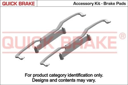 Монтажний к-кт гальмівних колодок QUICK BRAKE 109-1849