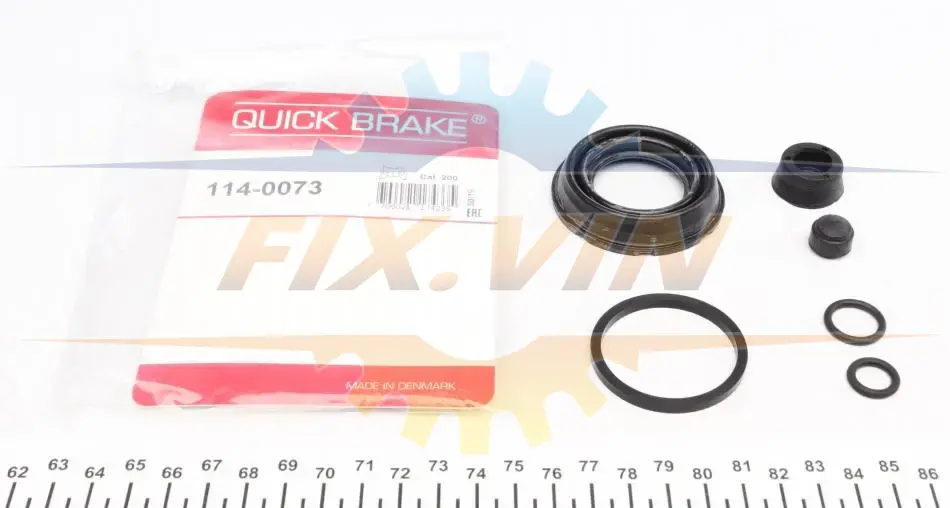 Ремкомплект супорта (заднього) Chevrolet Cruze/Opel Astra J/Zafira 09- (d=38mm) QUICK BRAKE 114-0073 (фото 1)