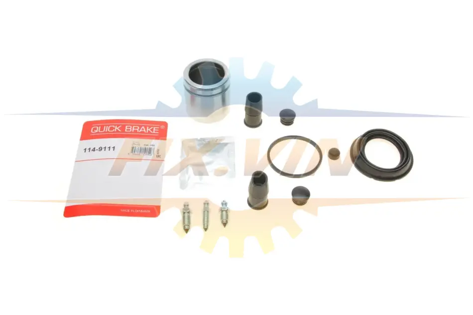 Ремкомплект супорта (переднього) VW Caddy III 04- (d=54mm) (+поршень) (Ate) QUICK BRAKE 114-9111 (фото 1)