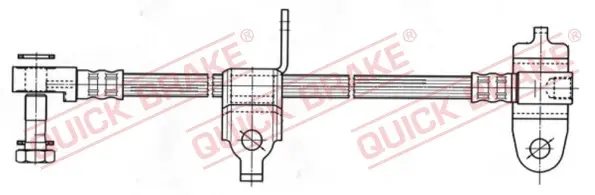 Гальмівний шланг QUICK BRAKE 59.976X (фото 1)