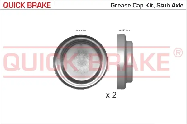 Пилозахисні ковпачки для маточини QUICK BRAKE 9824K (фото 1)