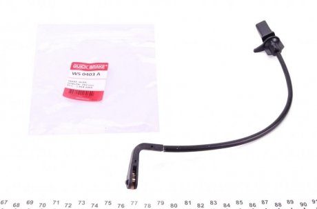 Датчик зносу гальмівних колодок (передніх) Audi A4/A5/Q5 15- (L=283mm) QUICK BRAKE WS 0403 A