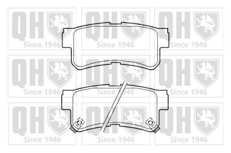 Гальмiвнi колодки дисковi QUINTON HAZELL BP1387