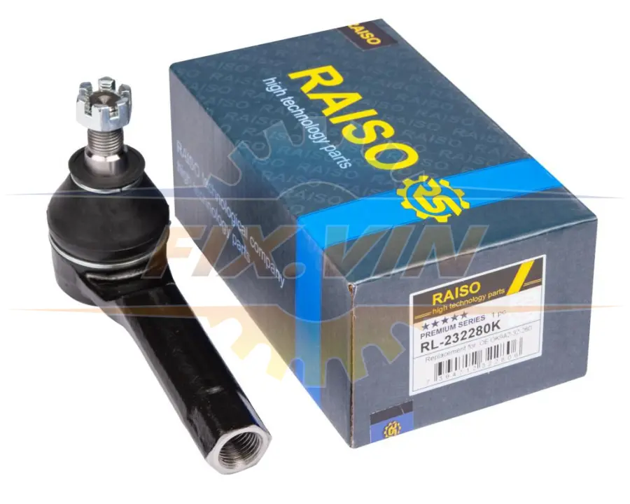 Наконечник тяги рульової Kia Cerato/Clarus/Sephia/Carens 93-09 RAISO RL-232280K (фото 1)